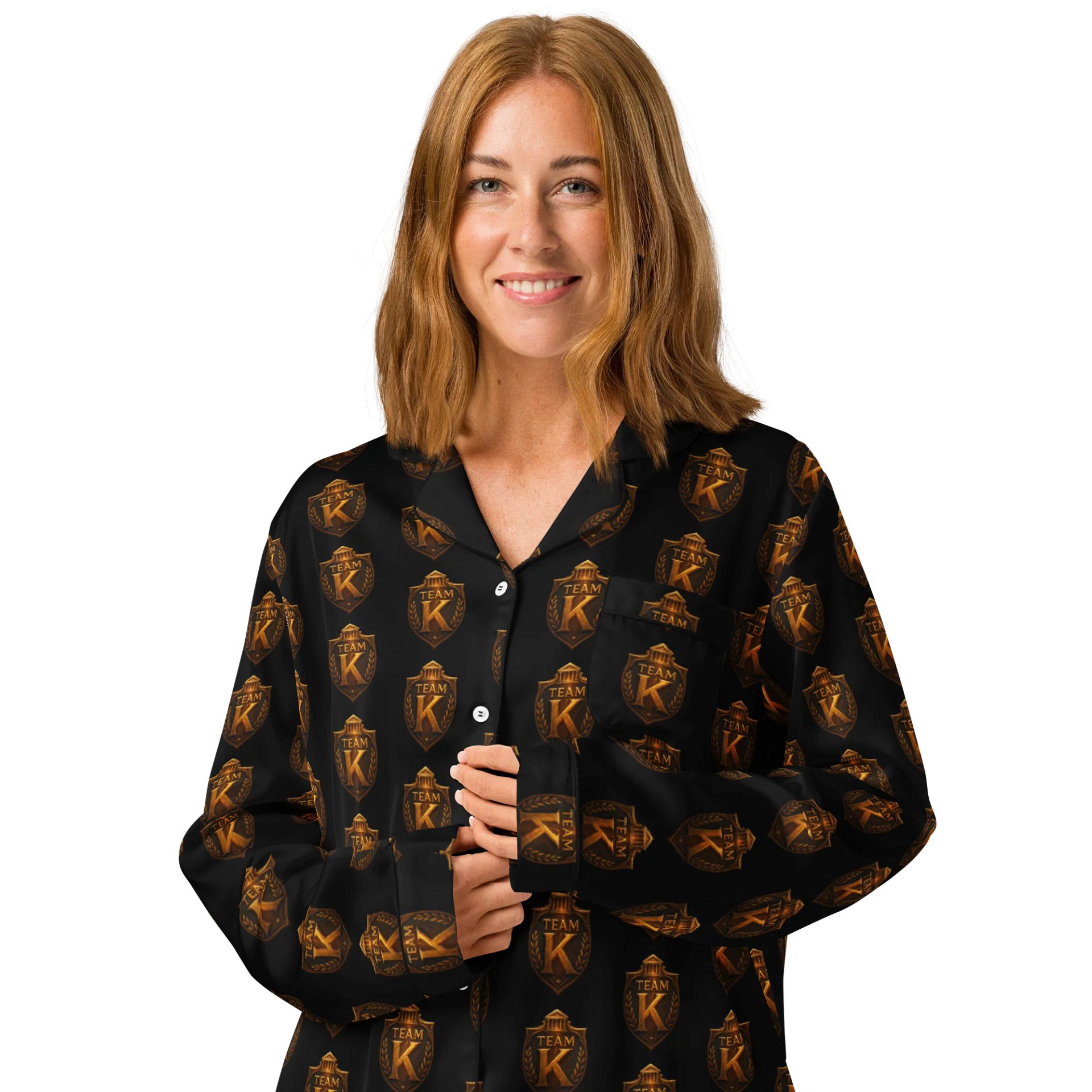 Team K V-5 Women's Long Sleeve Pajama Top product image (3)