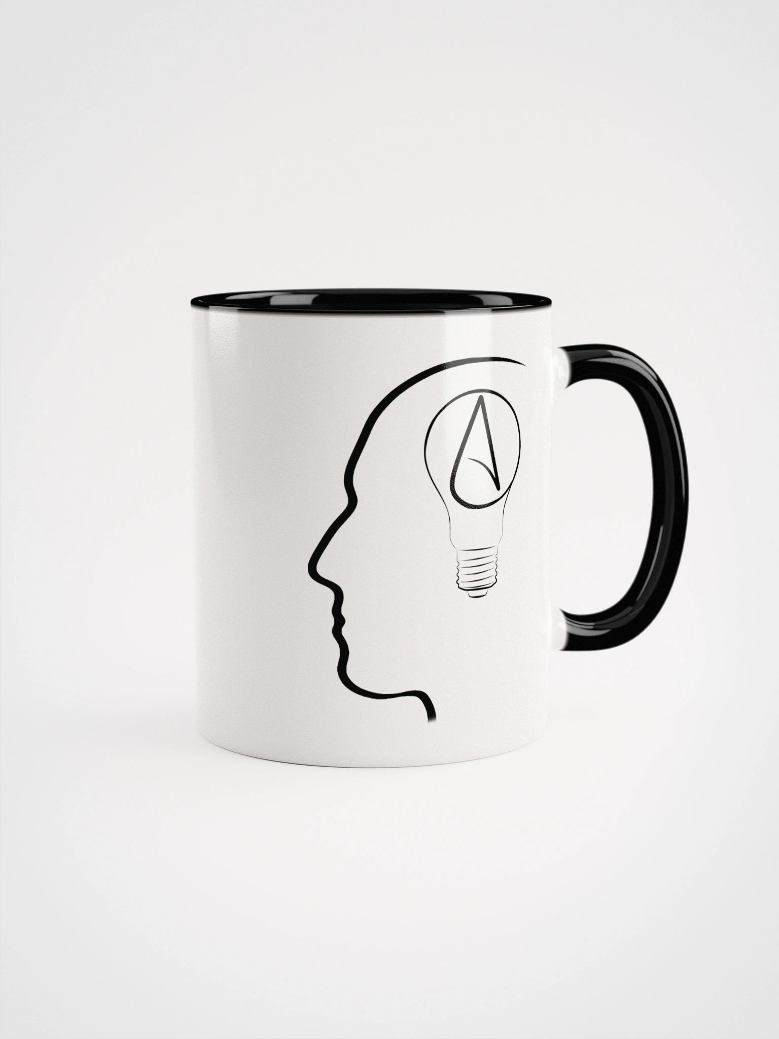 The Thinking Atheist logo mug (white) product image (1)