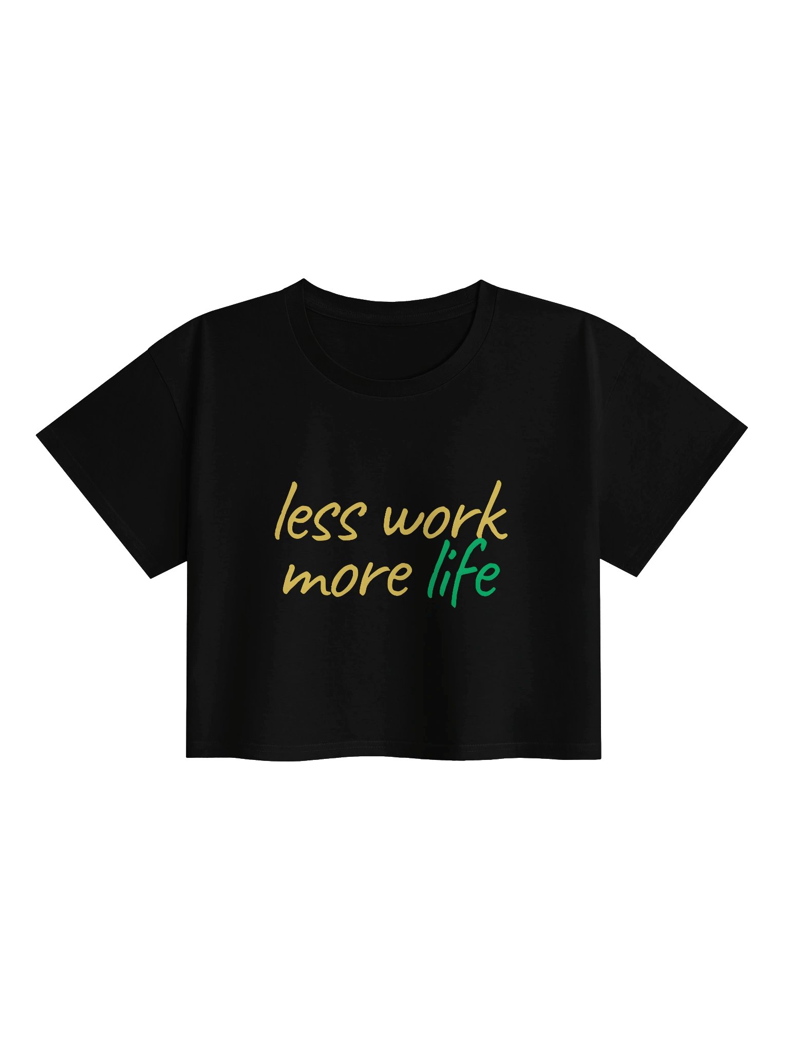 Vibrant Life Script Women's Crop Top product image (1)