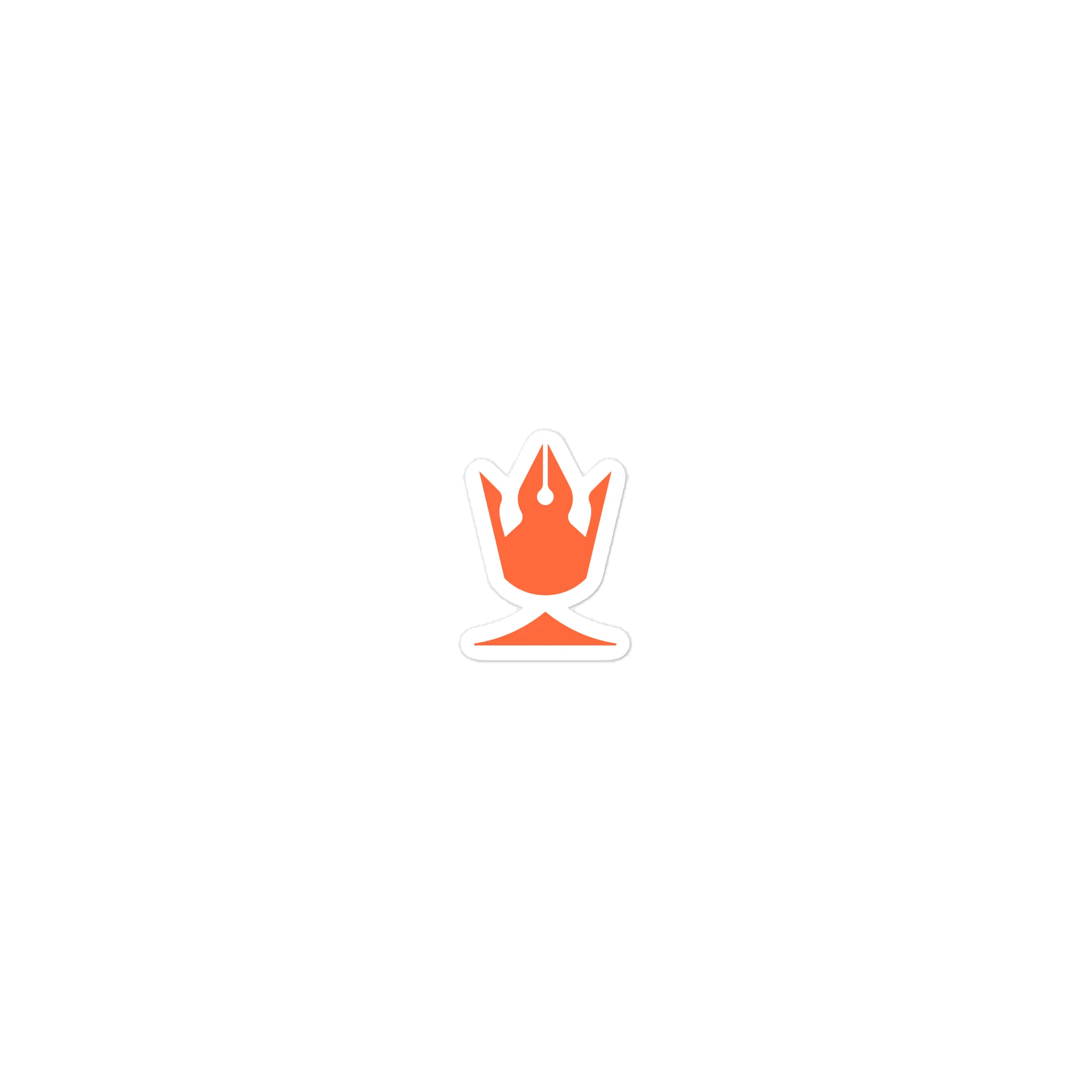 Pixaroma Orange Crown Sticker product image (1)