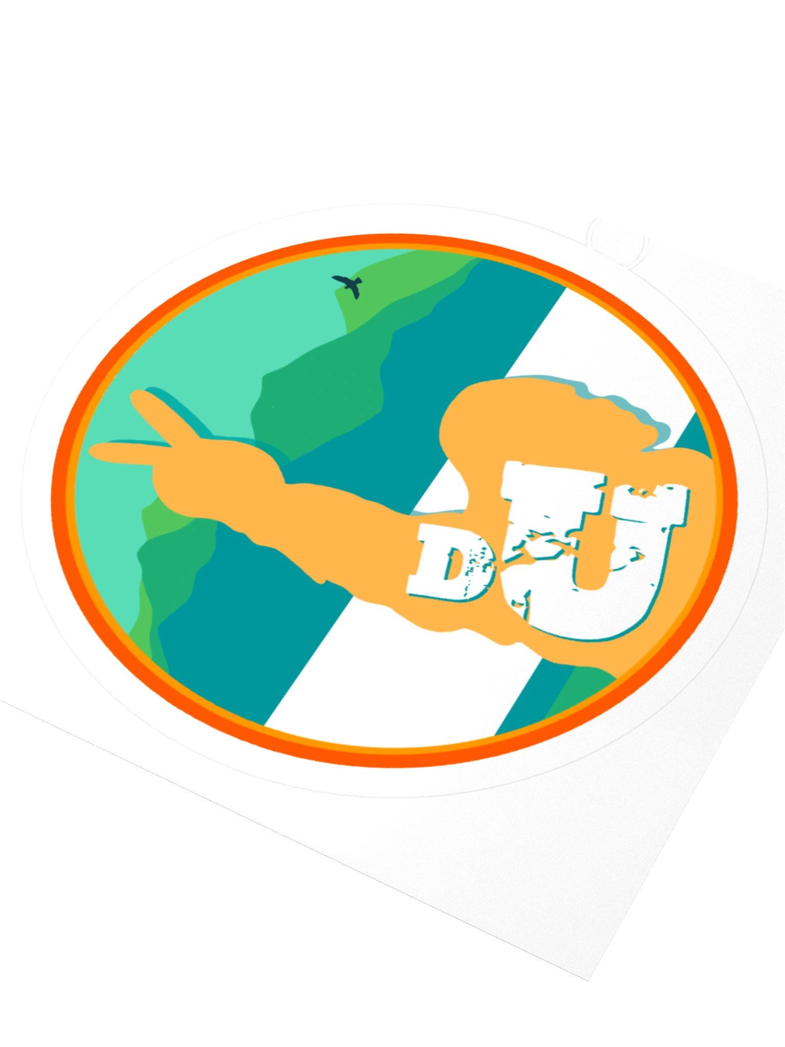 Classic DU Logo Sticker product image (9)