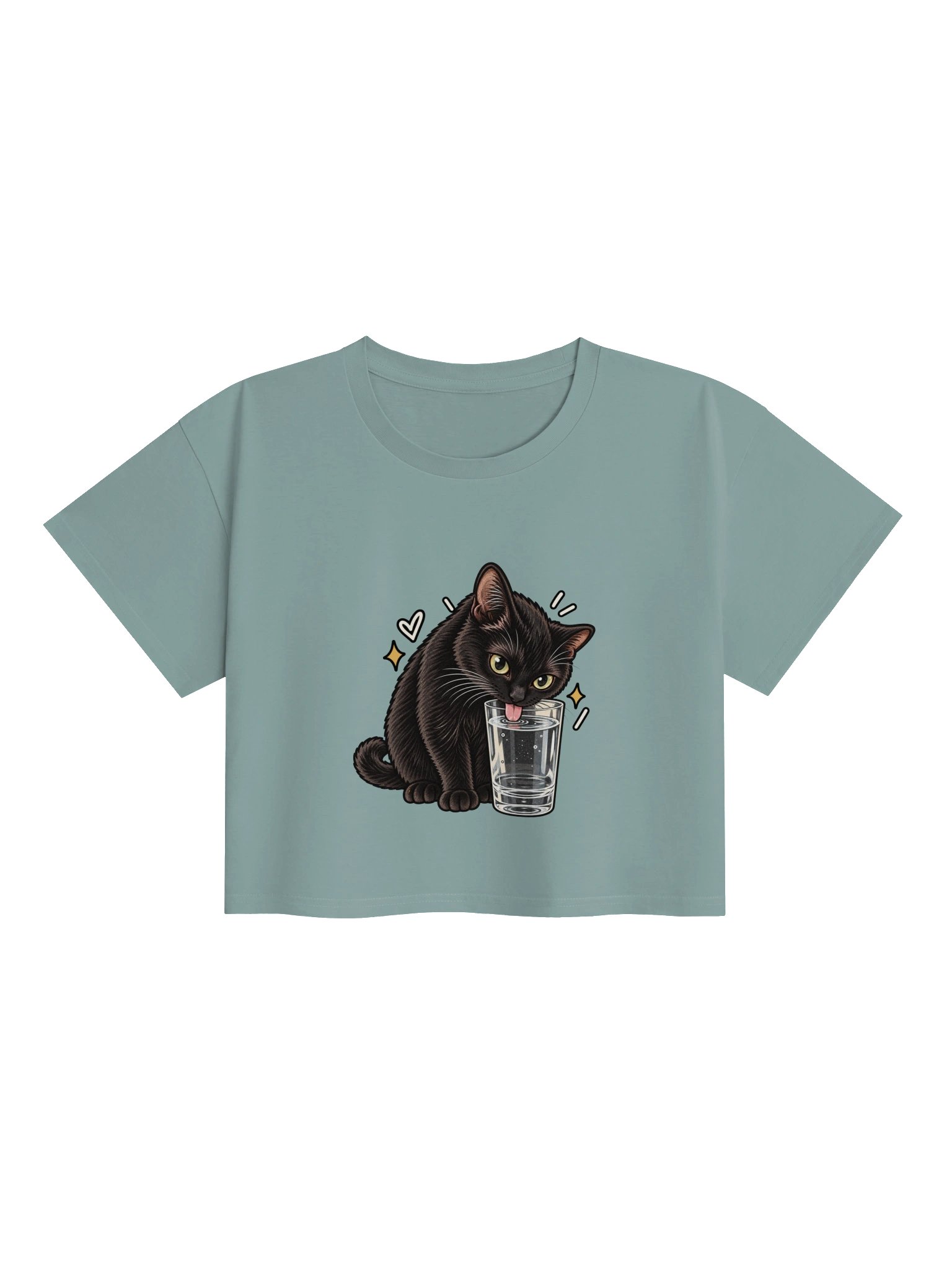 The Glass Is Mine Premium Crop Tee product image (1)