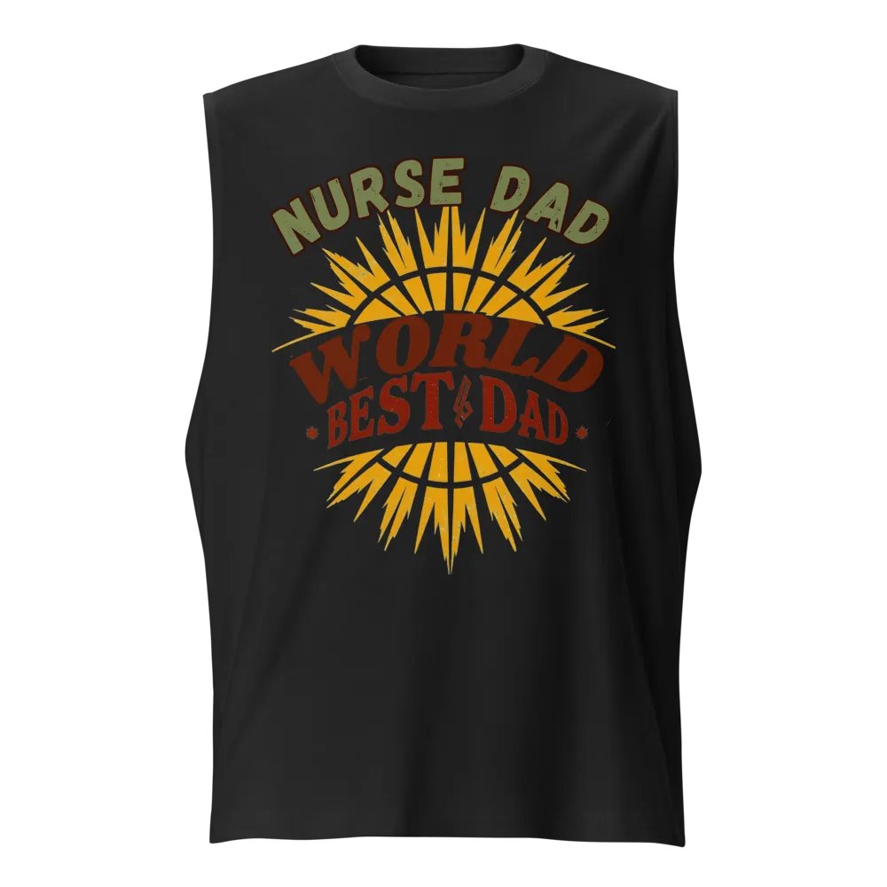 World's Best Nurse Dad Muscle Tank product image (1)