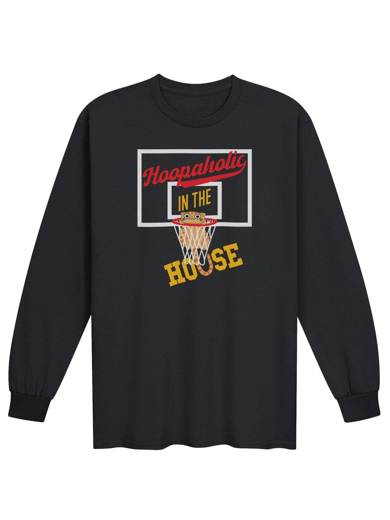 Basketball Cat (Hoopaholic IN THE HOUSE) - Unisex Adult Long Sleeve T-shirt product image (19)