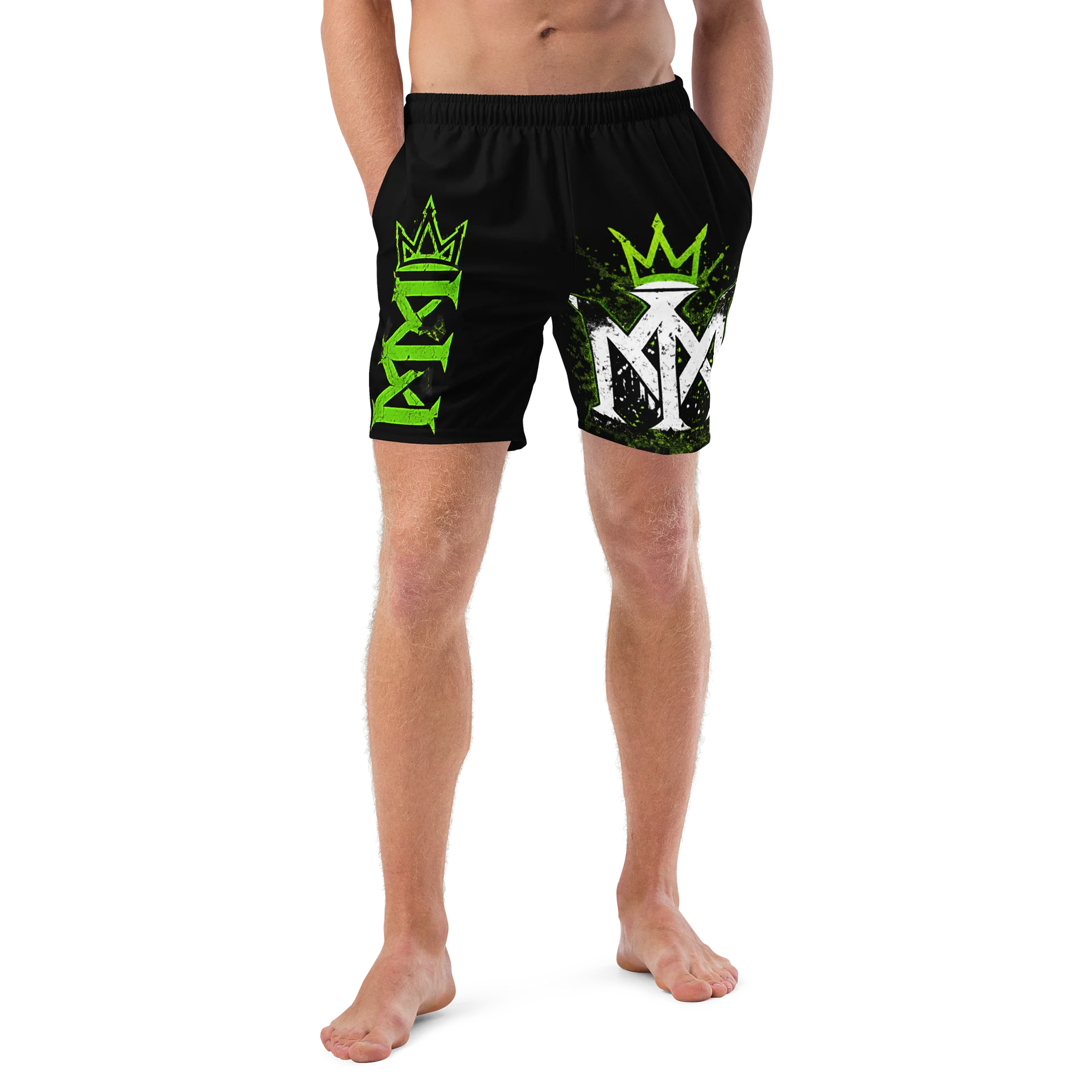 MMD Crowned Neon Graphic Swim Trunks product image (4)