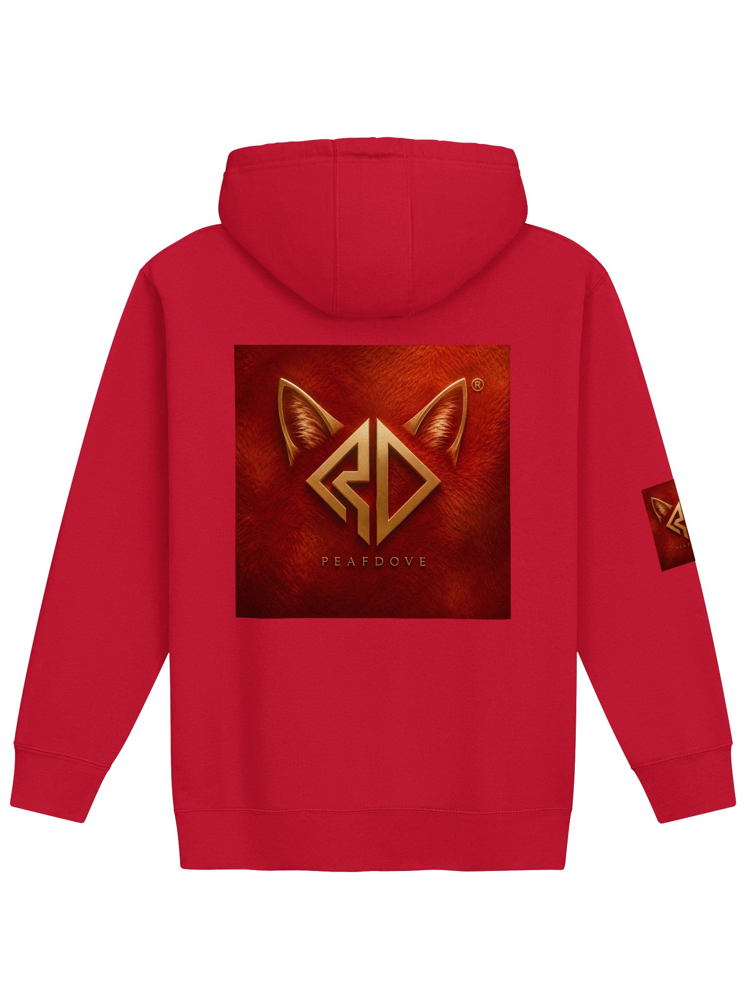 PEAFDOVE® RED HOODIE DUO — Cat Head Signal Edition product image (2)