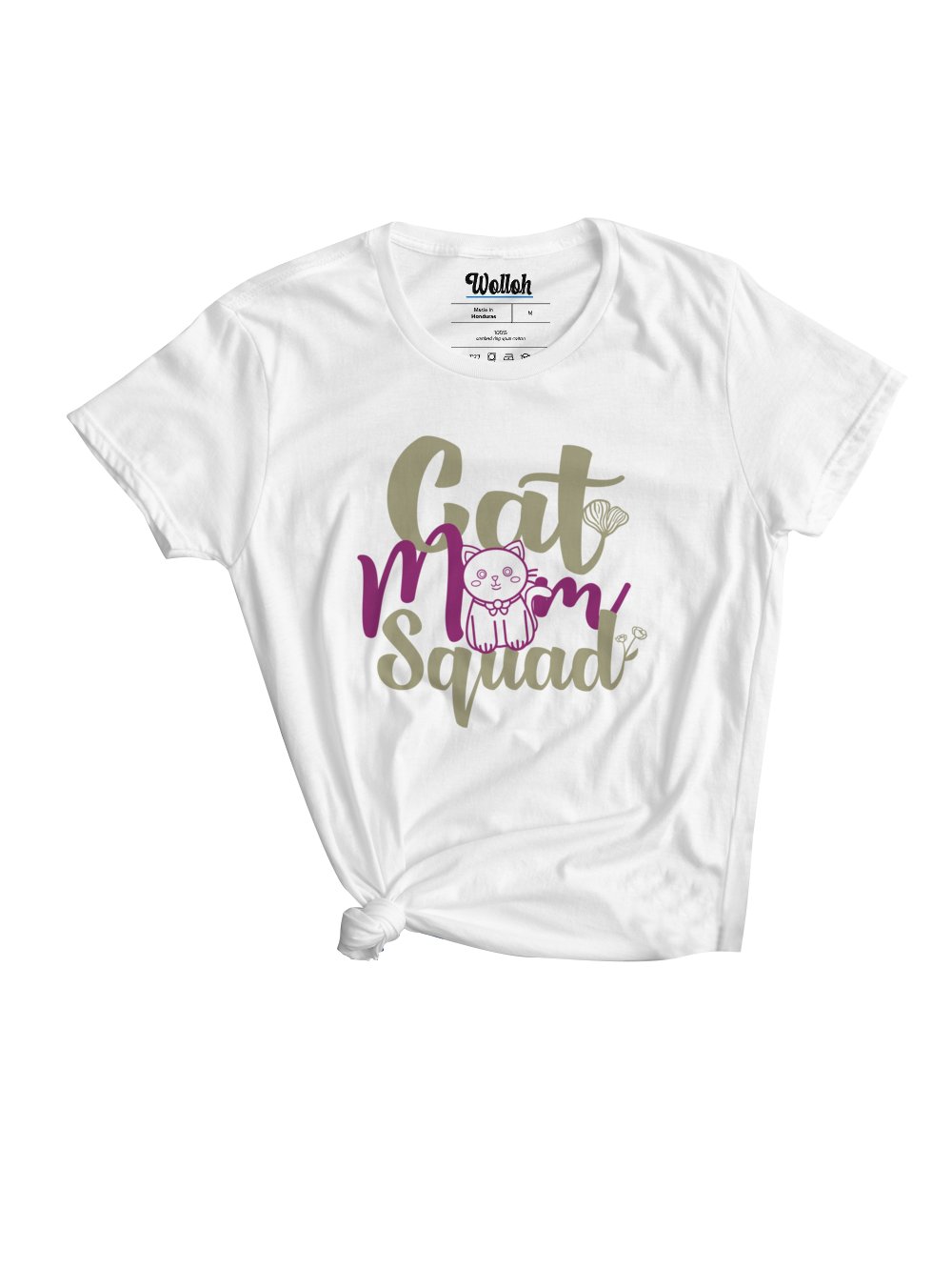 Cat Mom Squad Women's White T-Shirt – Perfect Gift for Cat Lovers product image (1)