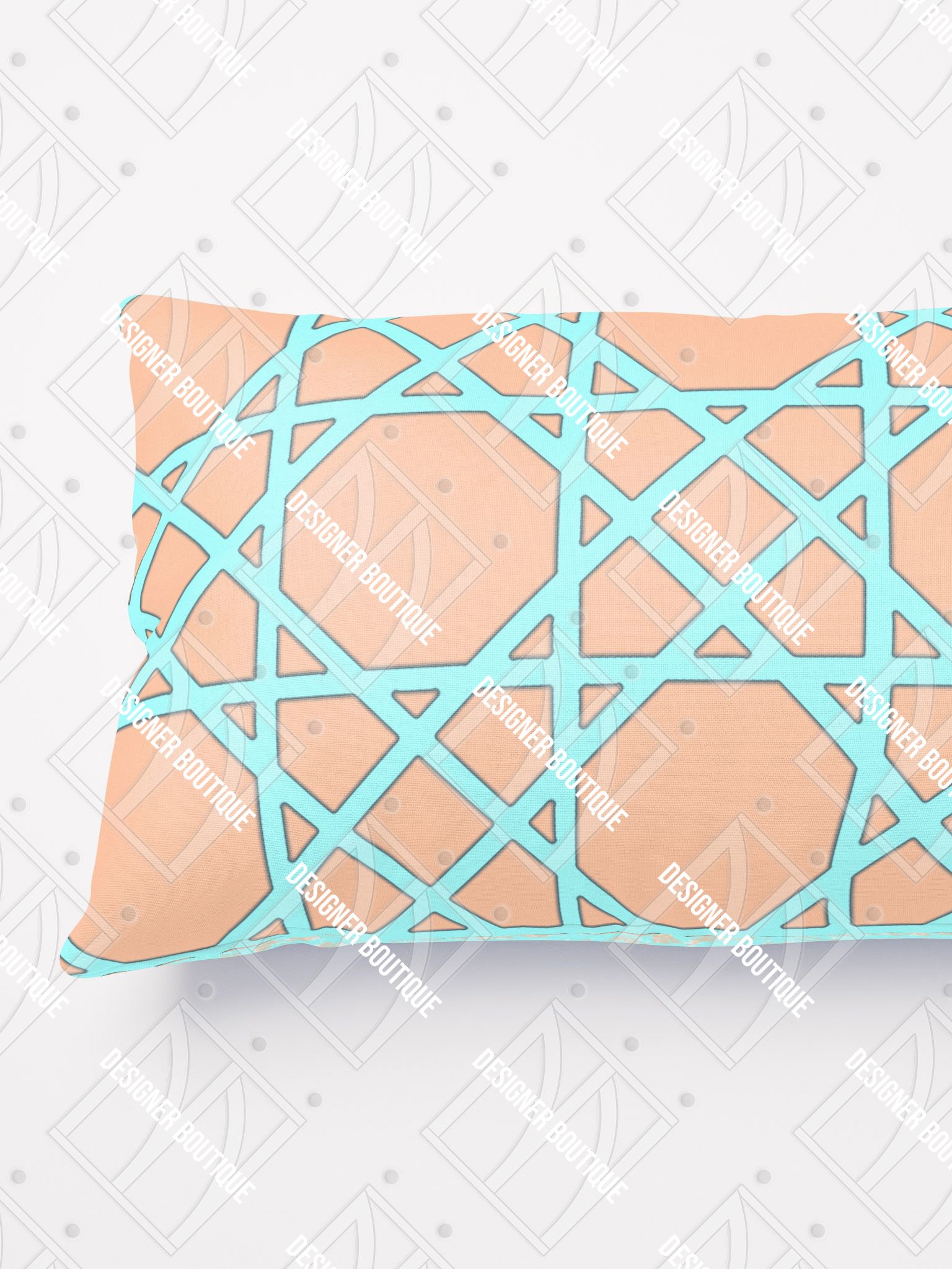 Tropical Mint Trellis Pillow product image (3)