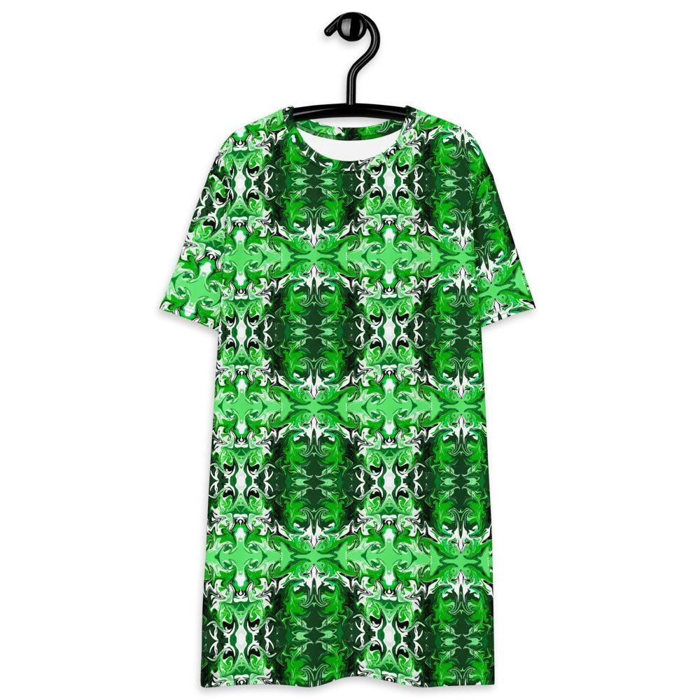 Green Swirl T-Shirt Dress product image (5)