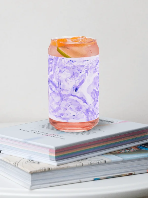 WRAPPED IN HOLY SPIRIT LAVENDER GLASS CUP product image (3)
