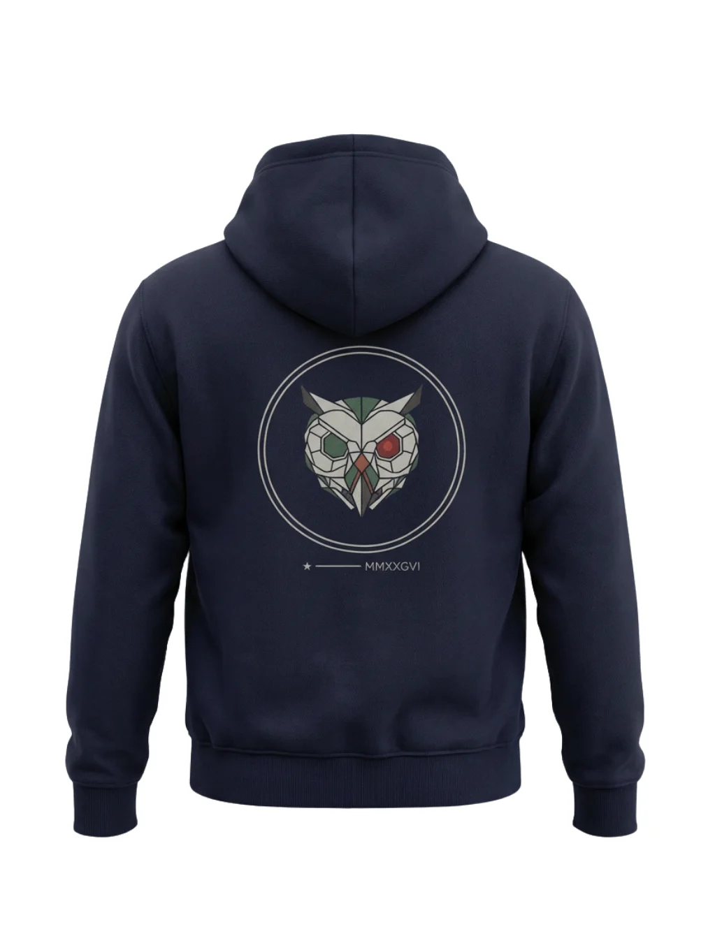 Geometric Owl French Terry Hoodie product image (1)