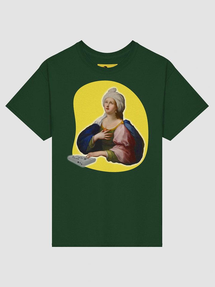 Santa Cecilia’s Acid Mass, by Frank Fonik, Techno EDM Unisex t-shirt product image (1)