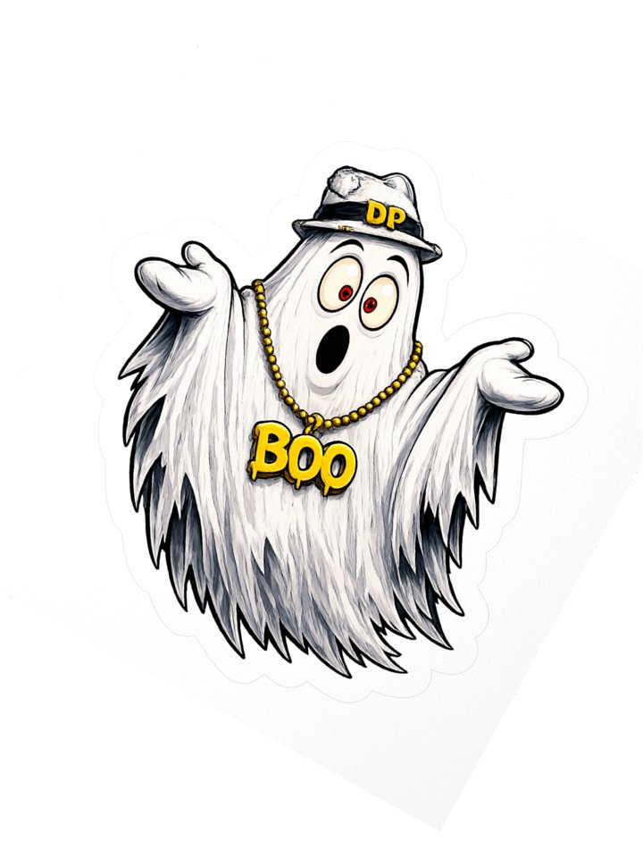BOO 3" x 3" sticker product image (2)