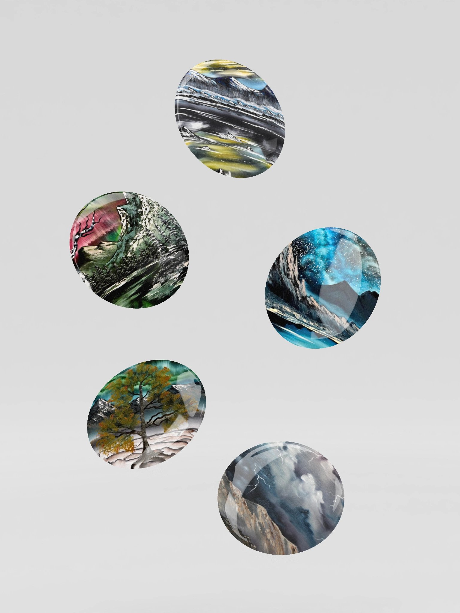 Art Button Pins - Night Vibes product image (6)