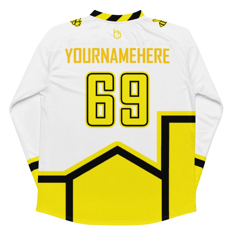 B-Team Sting Jersey - White And Yellow - YourNameHere product image (4)