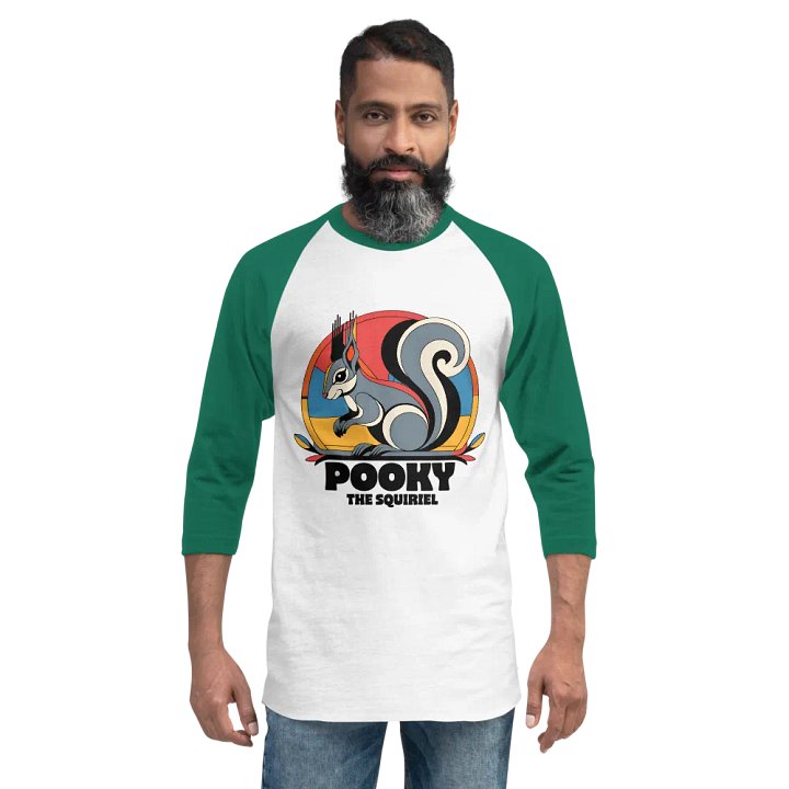 Geometric Squirrel Raglan Tee product image (2)