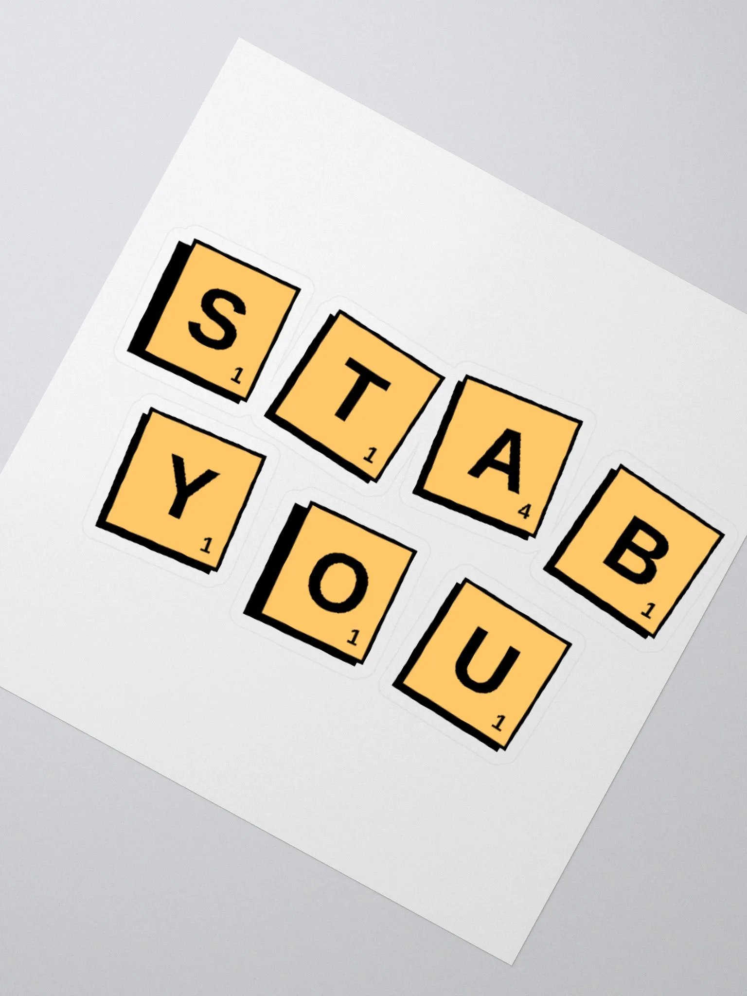 STAB YOU STICKER product image (2)