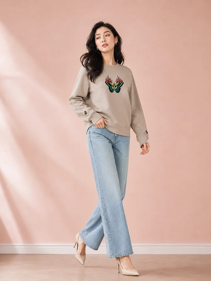 Emberwing Embroidered Sweatshirt product image (2)