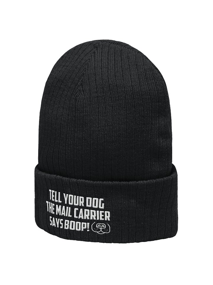 Tell your dog boop - Ribbed knit beanie product image (3)