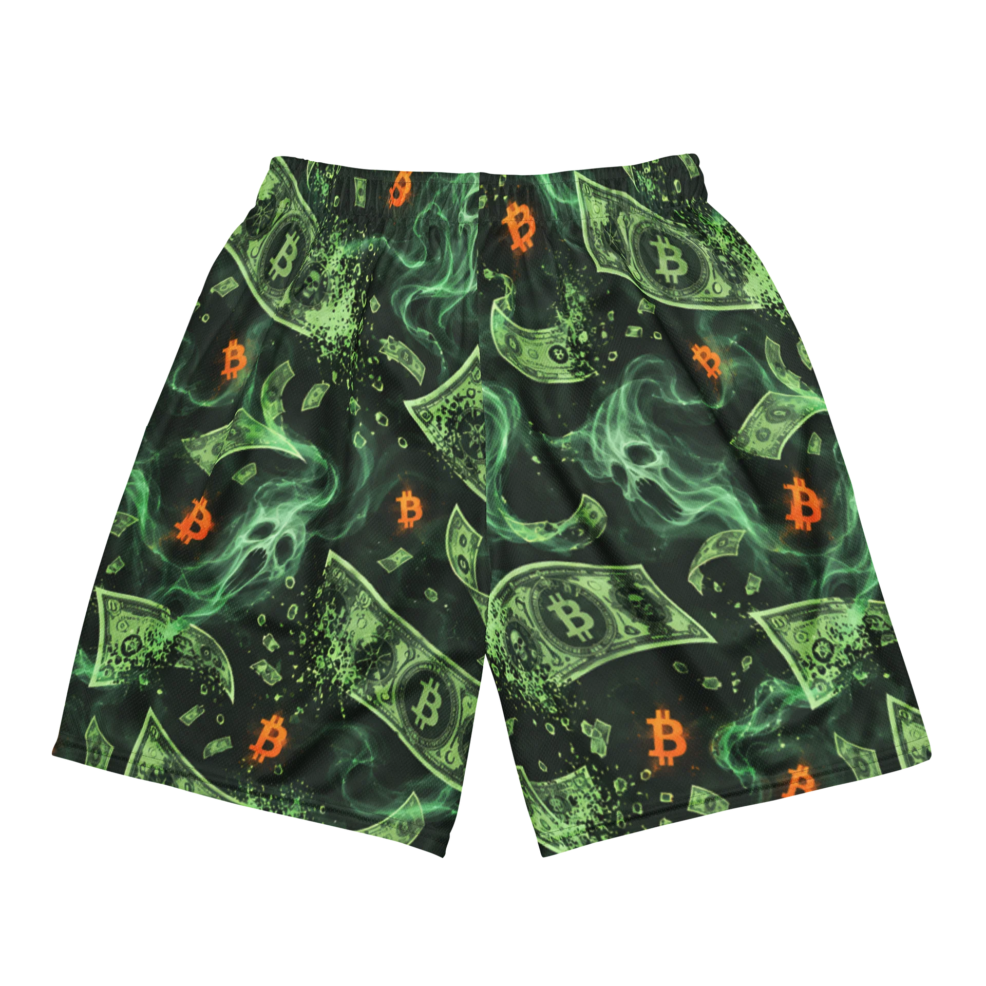 Bitcoin Cash Swirl Mesh Shorts product image (5)