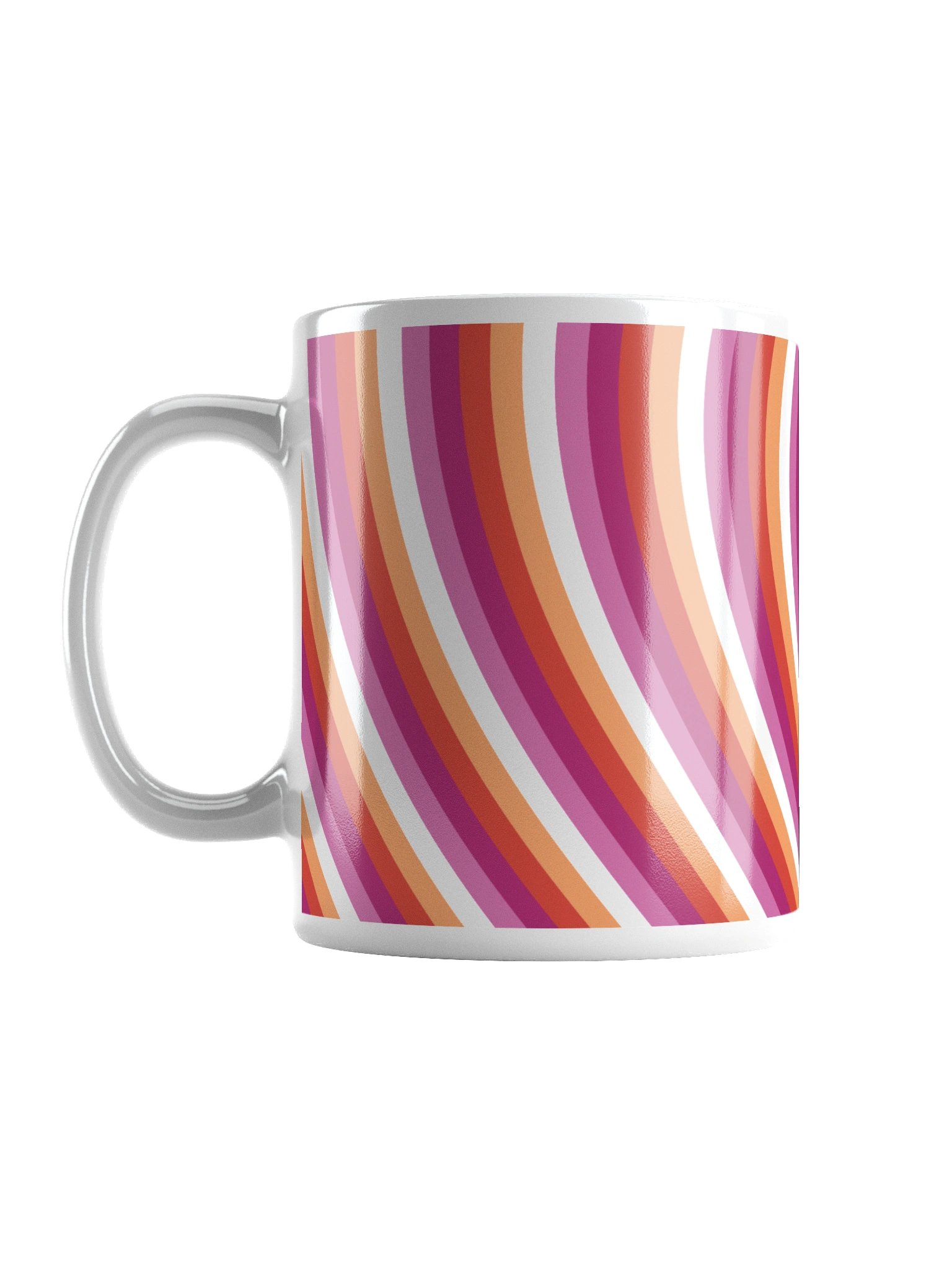 Lesbian Pride Hearts Mug (Left-handed) product image (2)