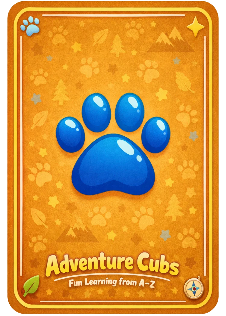 Adventure Cubs A–Z Animal Flash Cards | Fun & Educational Learning Set for Kids Ages 3–8 | Printable Homeschool Resource product image (11)