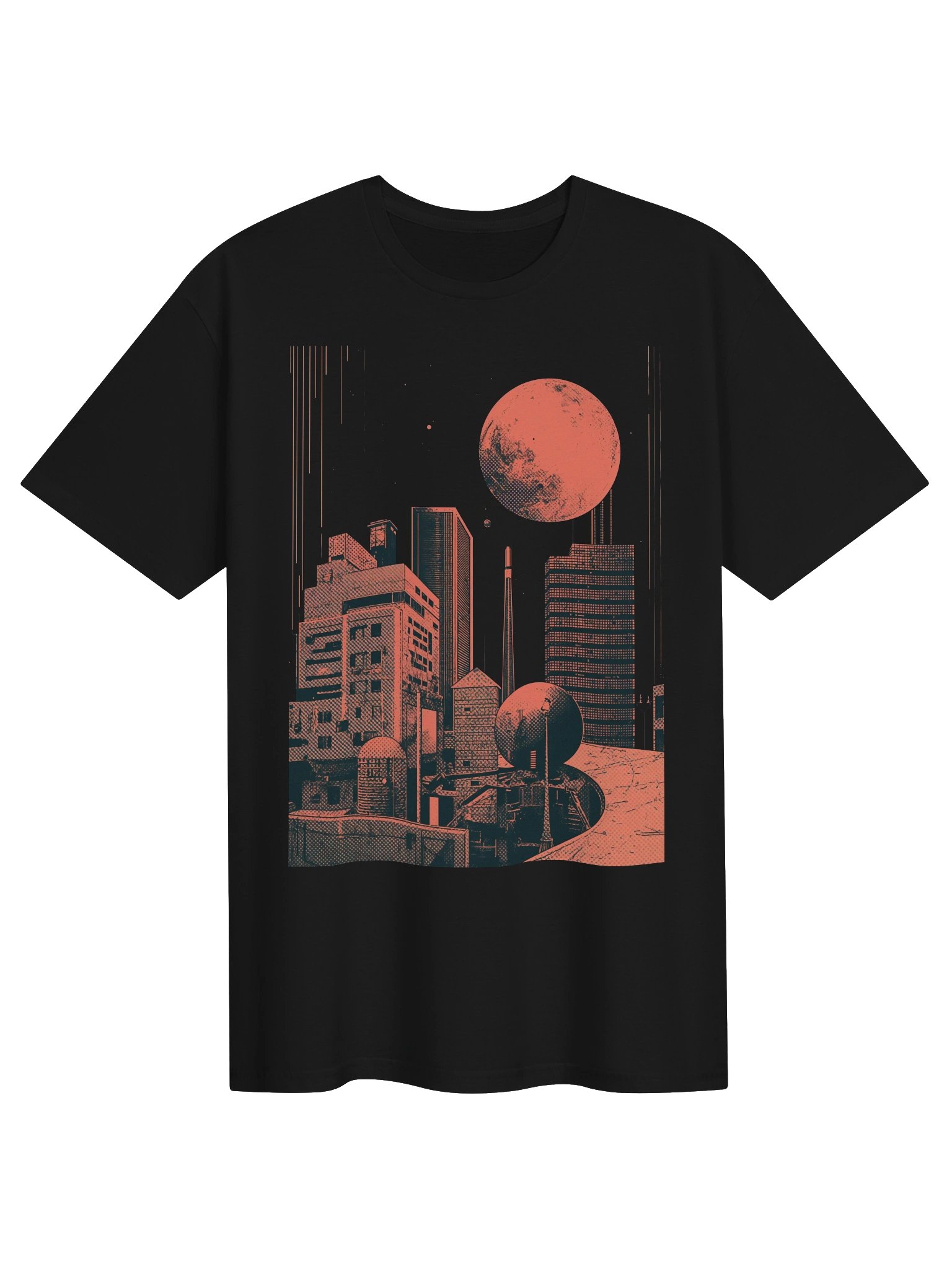 Retro Sci-Fi Skyline T-Shirt product image (1)