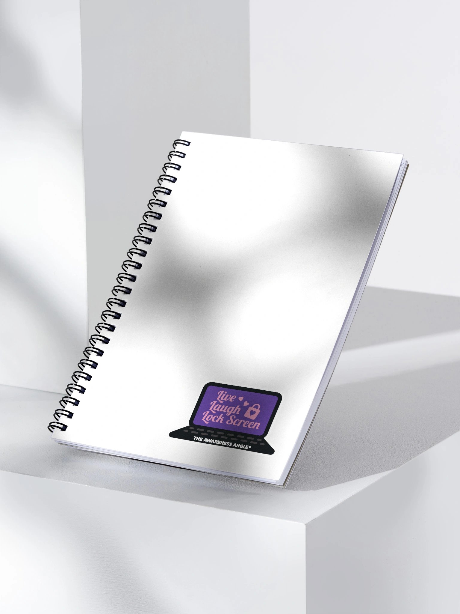 Live Laugh Lock Screen Spiral-bound Notebook product image (3)