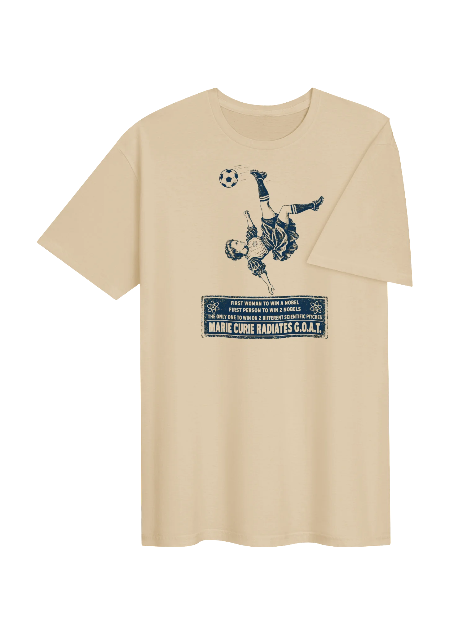 Marie Curie Legendary GOAT Soccer Tee product image (4)