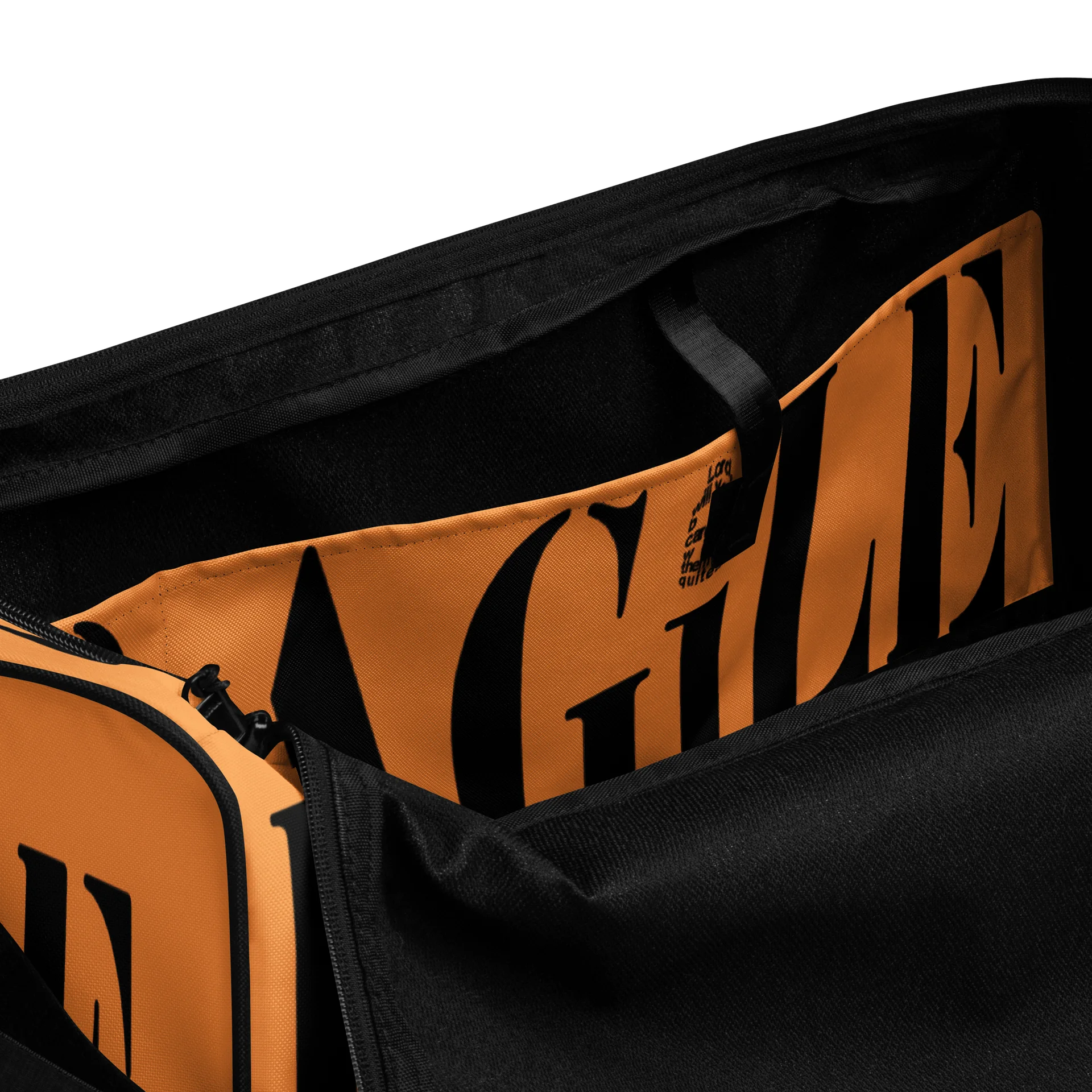 FRAGiLE Orange Duffel Bag product image (6)