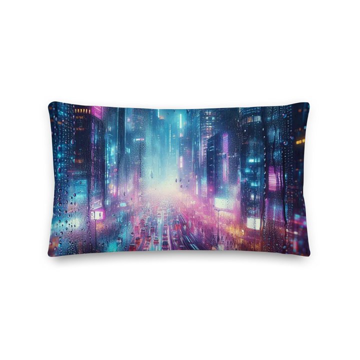 Neon Nights All-Over Print Pillow | AI Design product image (2)