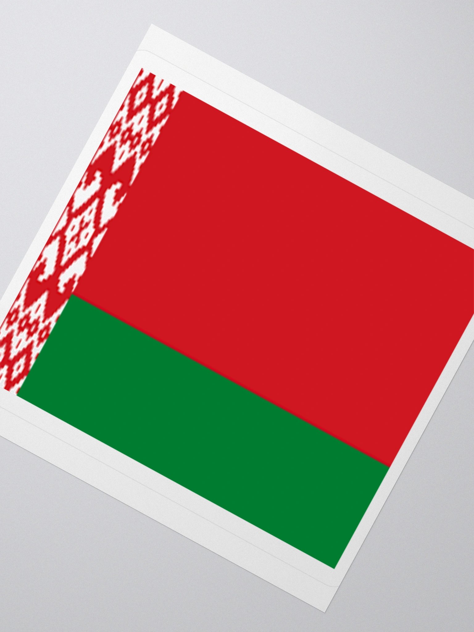 Exclusive Belarus Flag Kiss-Cut Stickers - High-Quality Vinyl, Multiple Sizes product image (5)