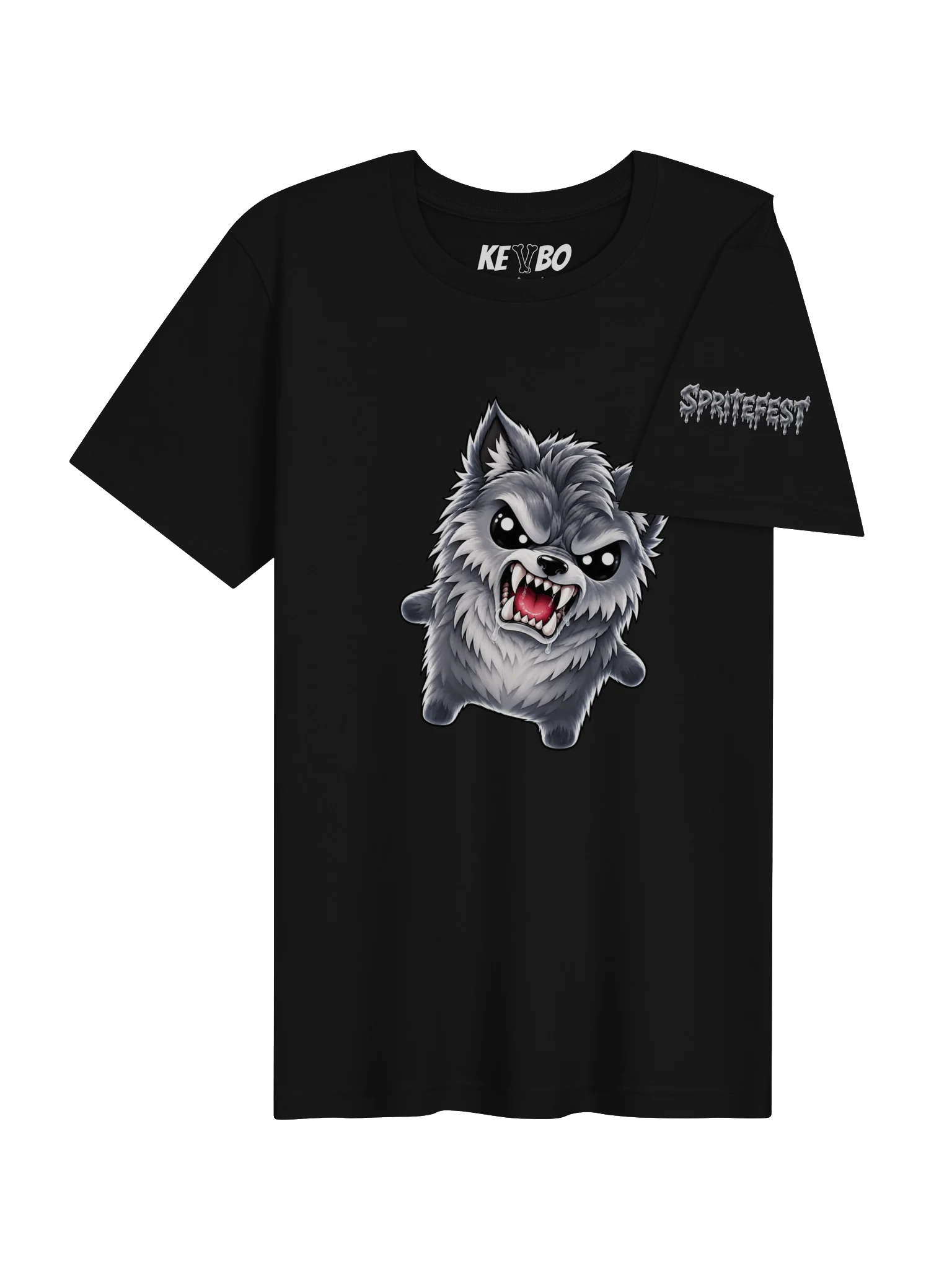 SPRITEFEST "Evil Wolf Sprite" ADULT Black T-Shirt product image (4)
