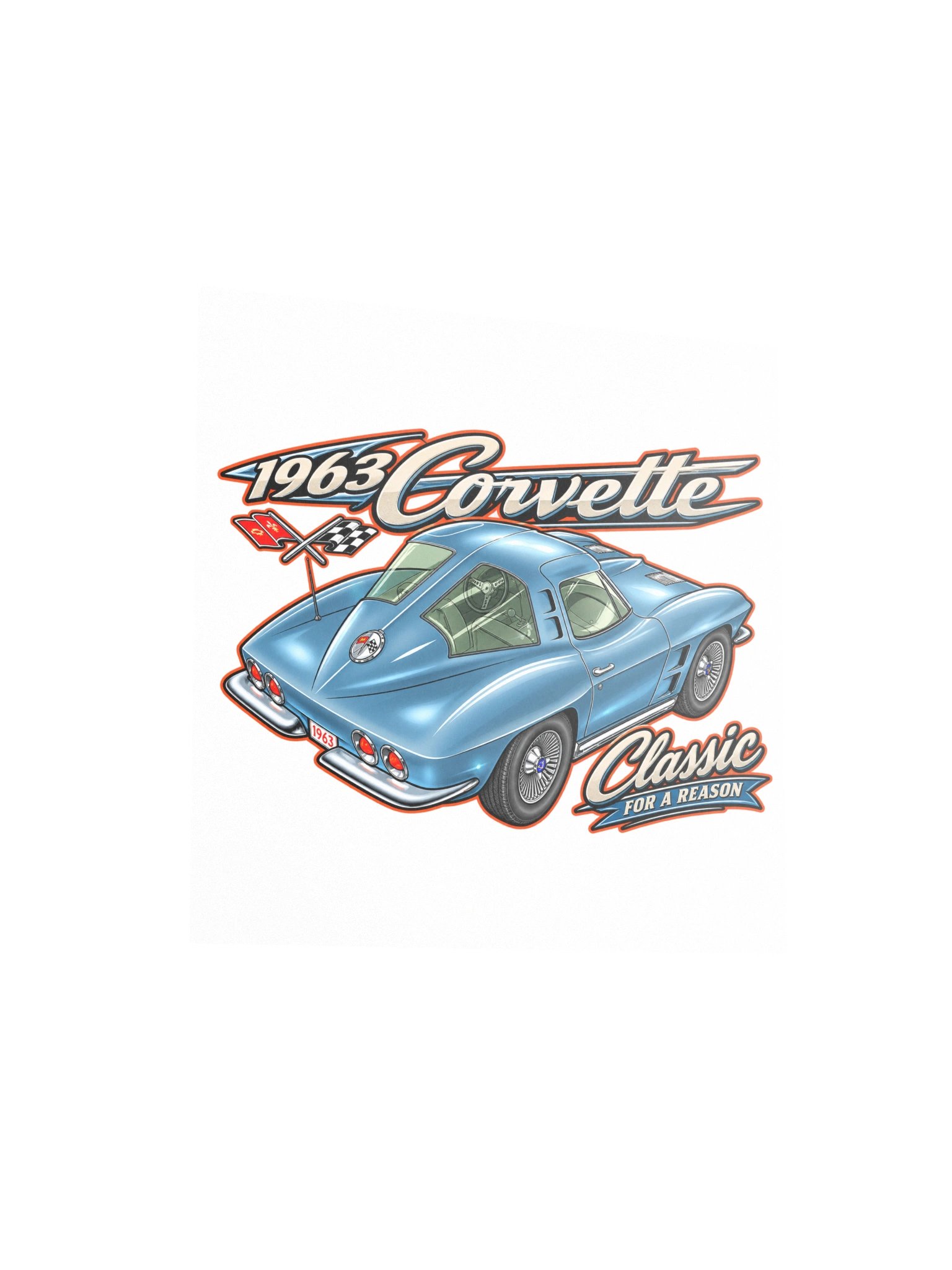 1963 Corvette – Classic in Blue Poster product image (7)