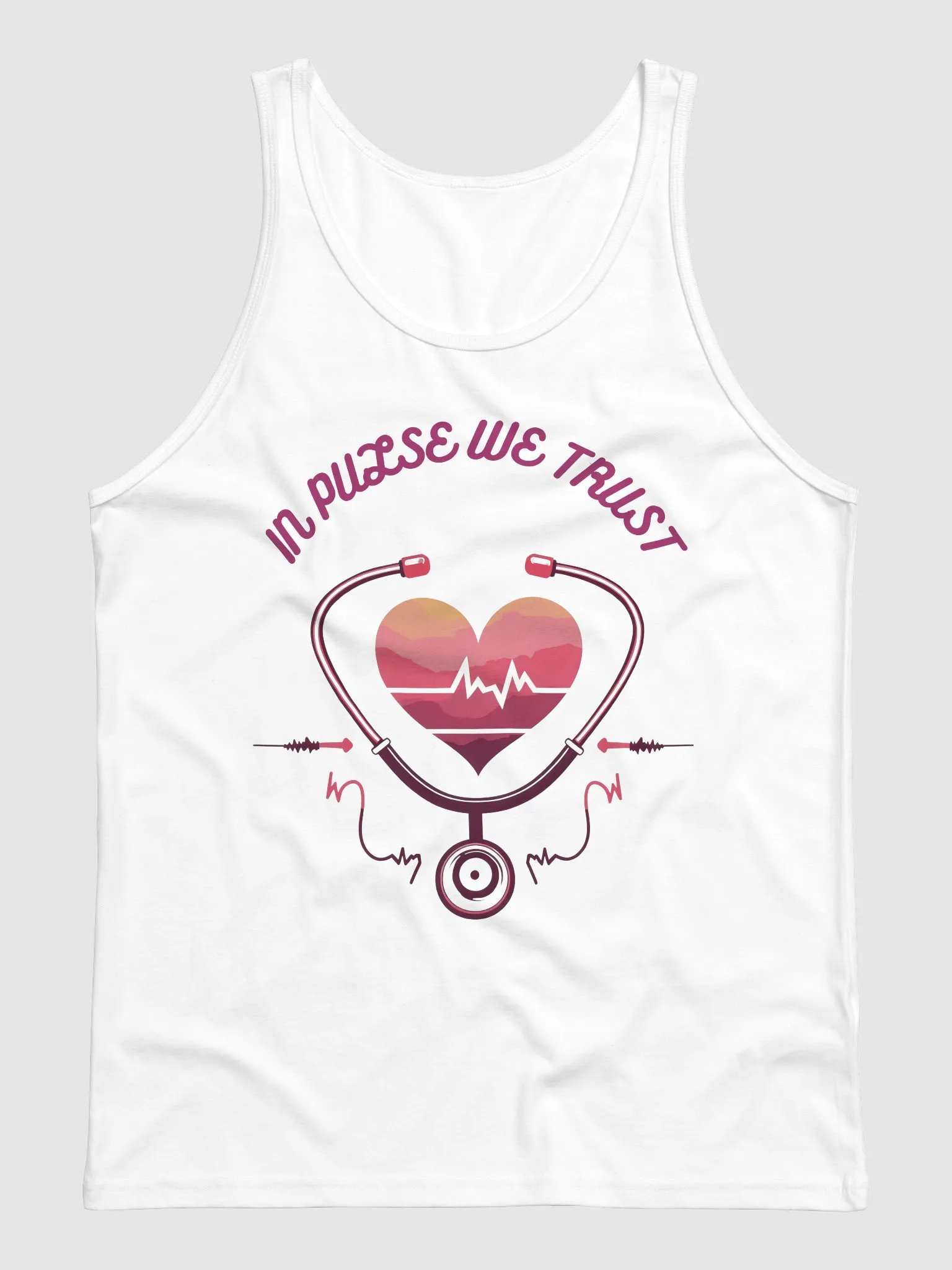 Heartbeat in the stethoscope Tank Top product image (2)