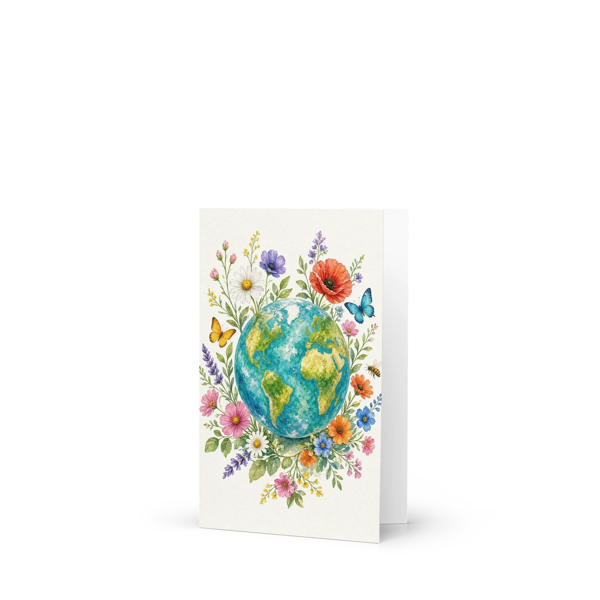 Love Our Planet Floral Earth Greeting Card product image (1)