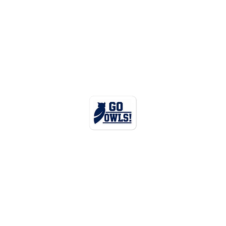 Go Owls! Cheer Owl Die-Cut Sticker product image (1)