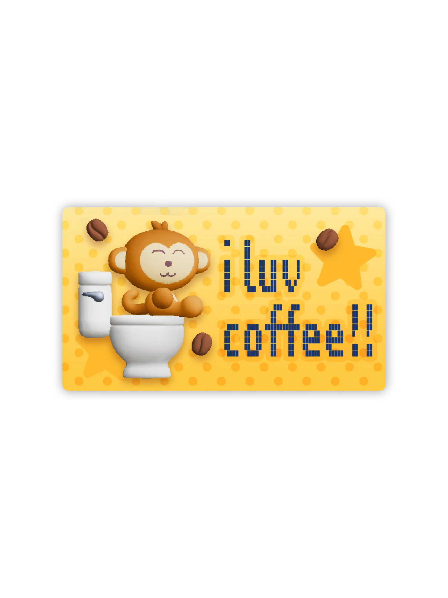 I Luv Coffee Sticker product image (2)