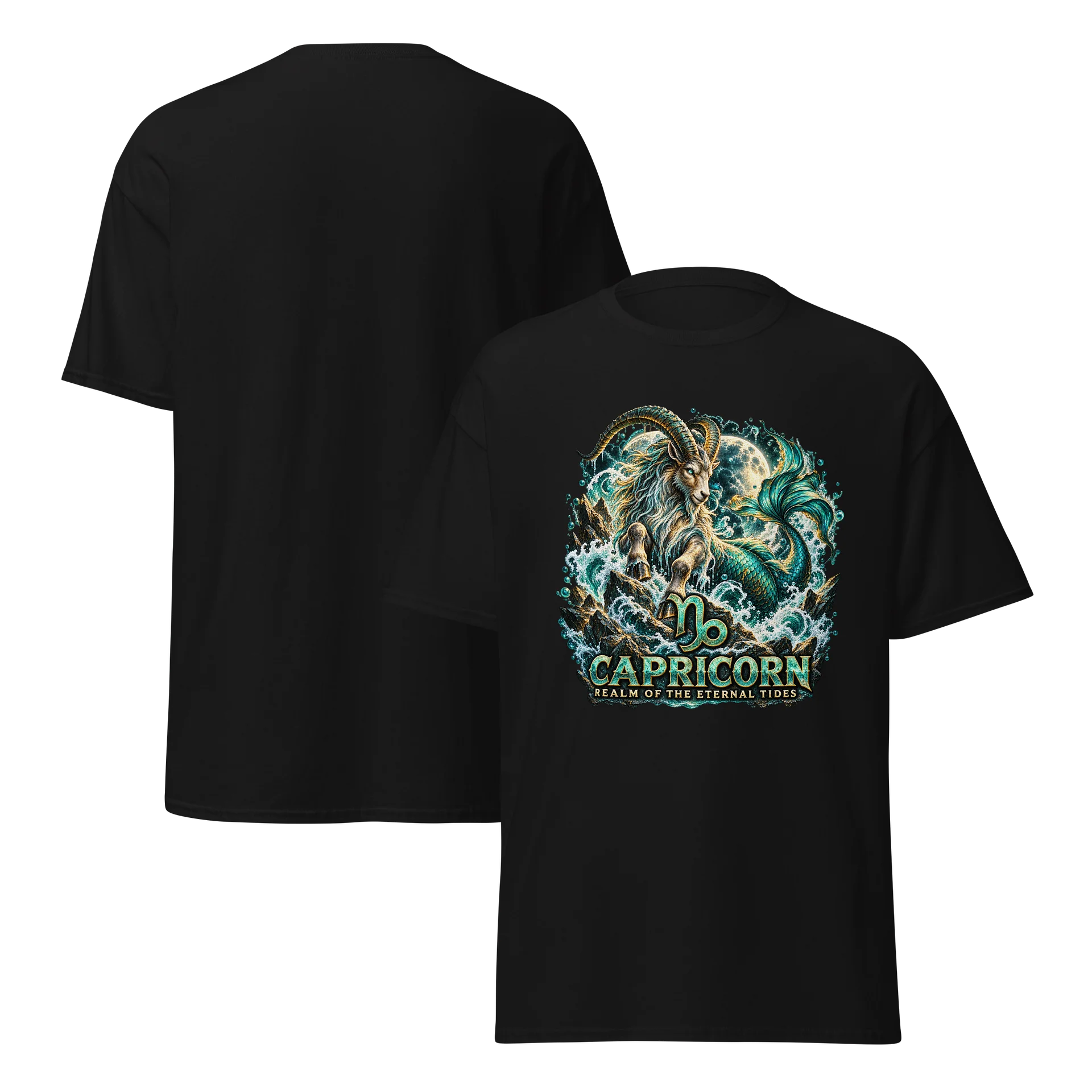 Realm of the Eternal Tides — Capricorn Zodiac Tee product image (7)