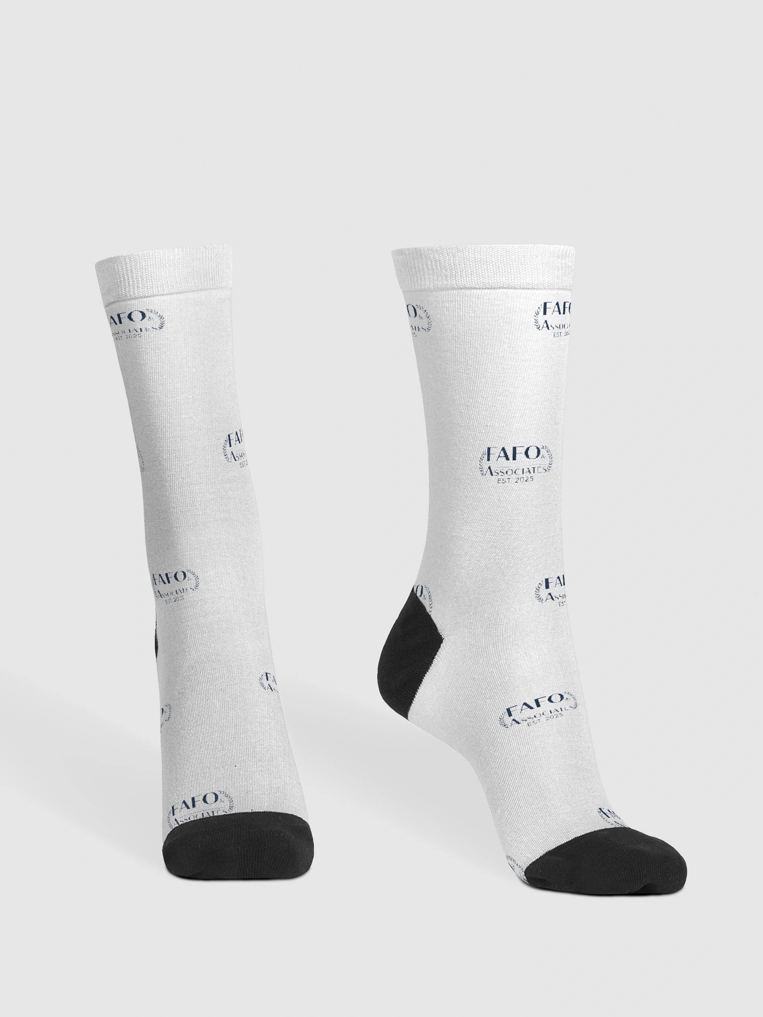 FAFO Grid Pattern Crew Socks product image (2)