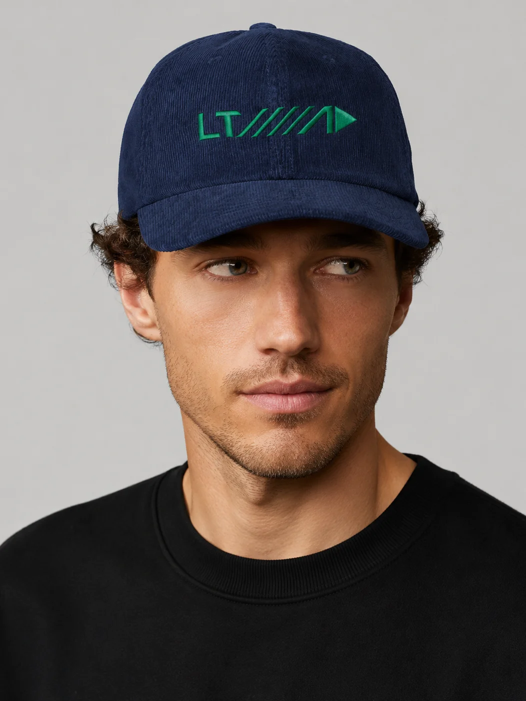 Scaled Alps 'LTAP' Navy Corduroy Cap product image (3)