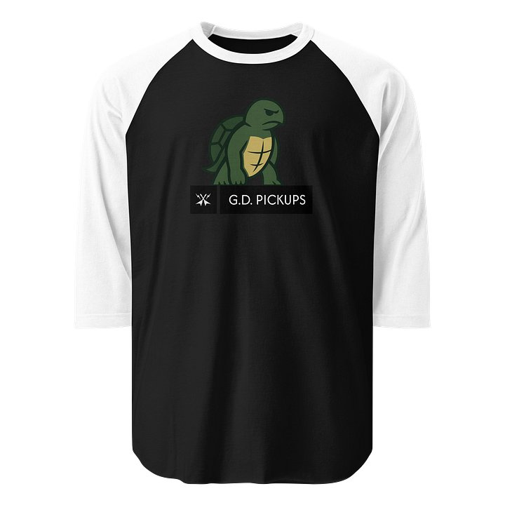 GD Pickups “Mean Turtle” 3/4 Sleeve Baseball Tee product image (4)