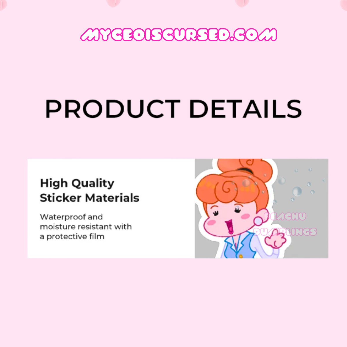 Office Princess - Glossy Sticker 💙 product image (4)
