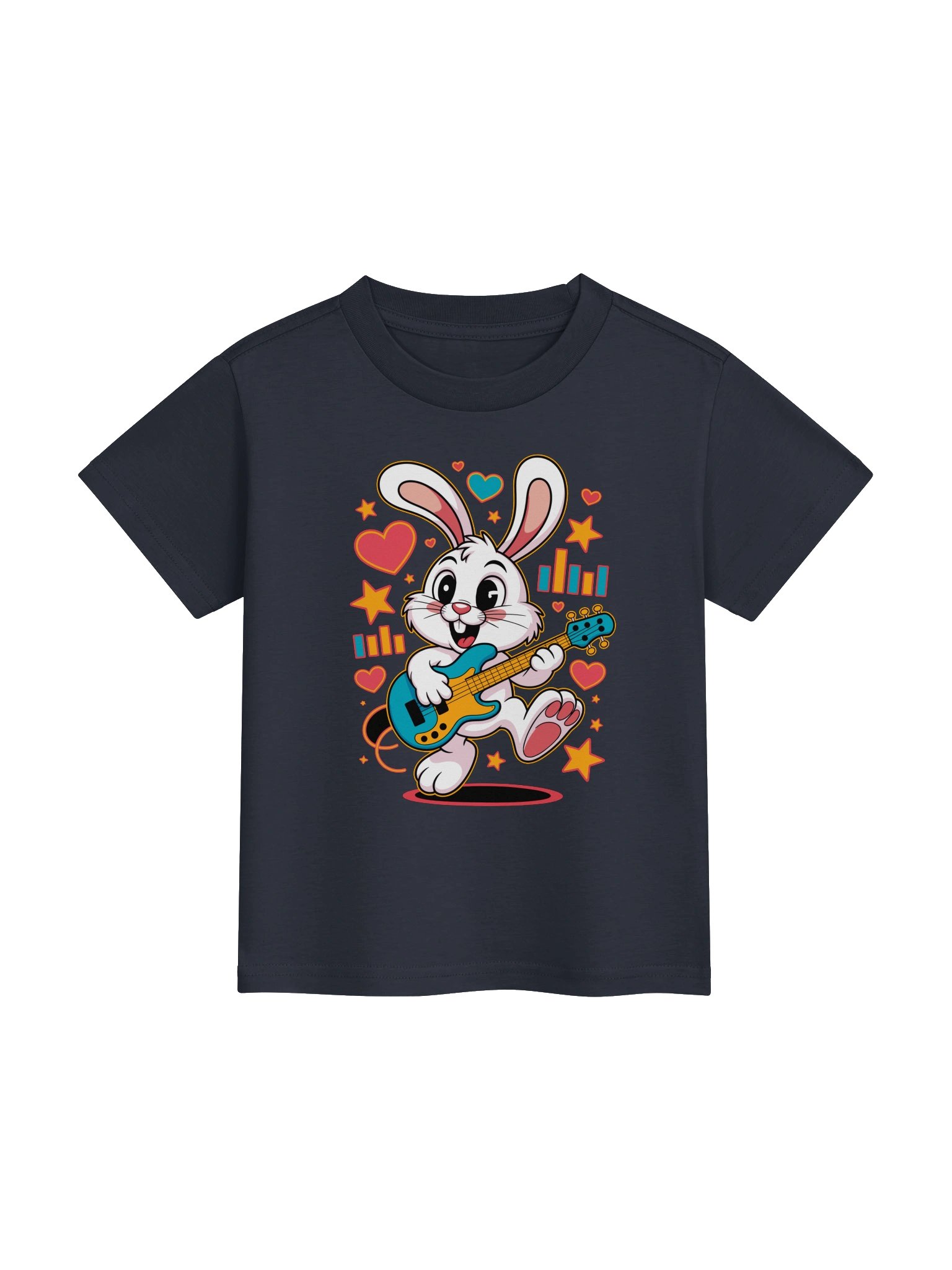 Whimsical Cartoon Rabbit Musician Youth T-Shirt product image (2)
