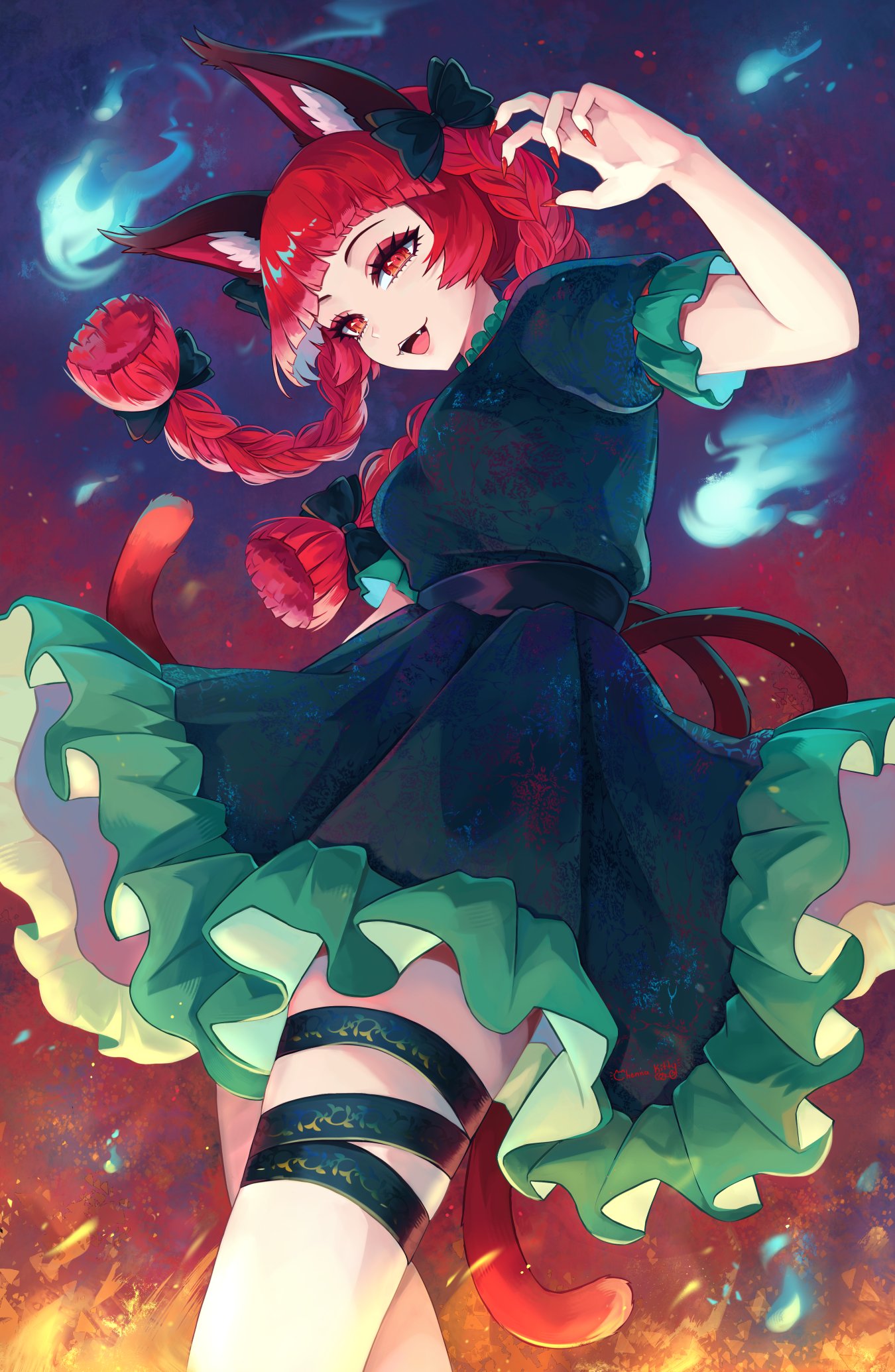 Rin Kaenbyou - 11 x 17 Large Print product image (1)