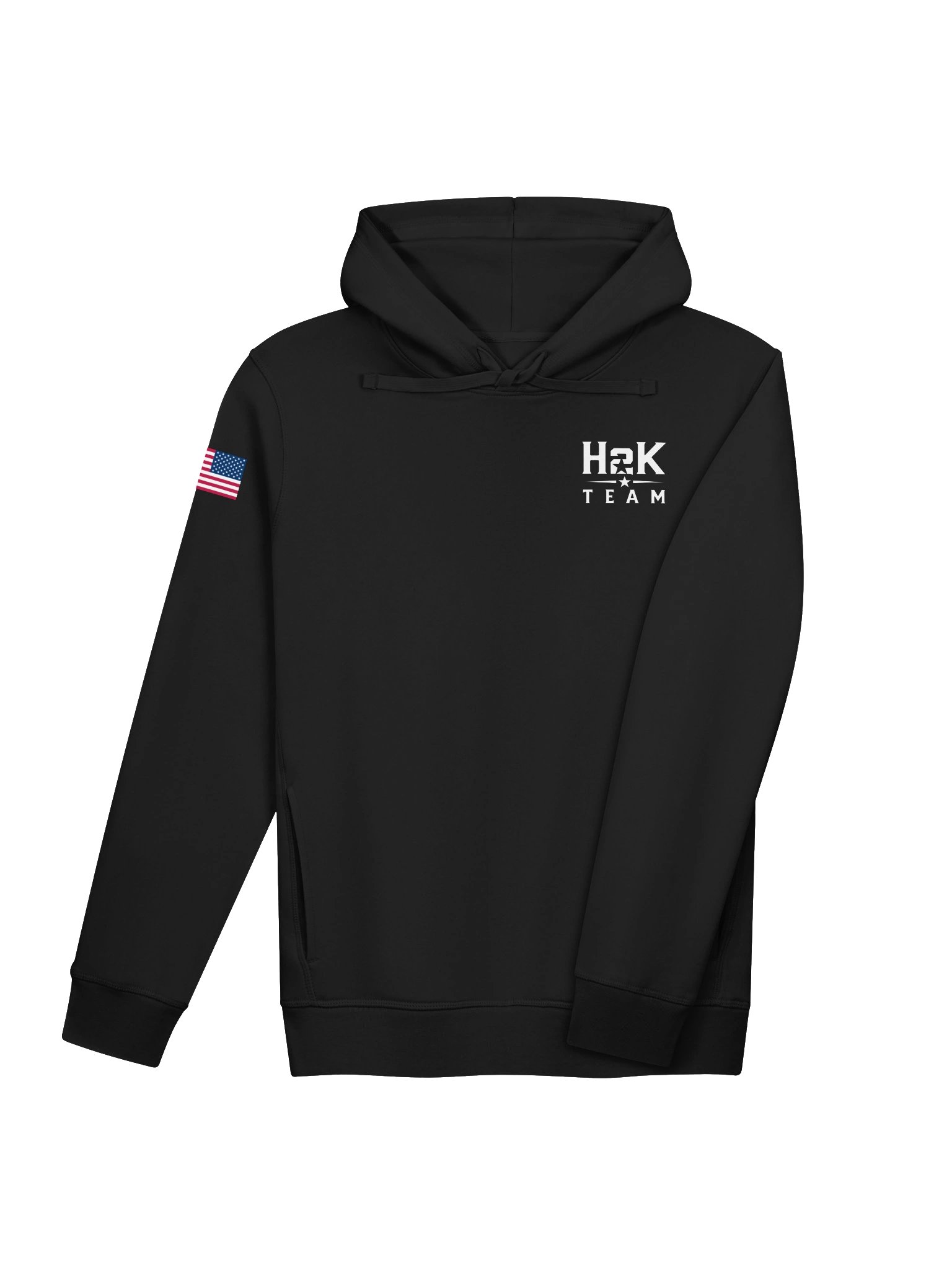 H2K Team | Unisex Organic Side Pocket Hoodie – Black product image (4)