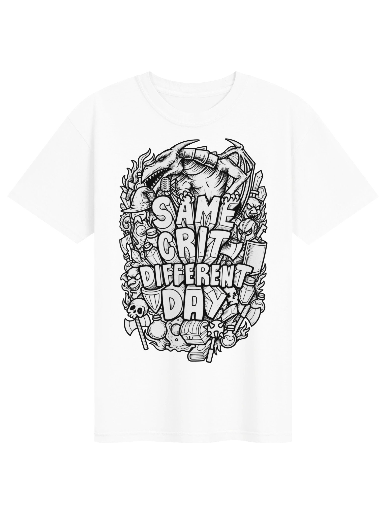 Same Crit Different Day – Art Tee product image (1)
