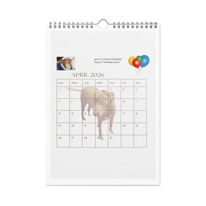 Belle The Dog 2026 Calendar B (Printed) product image (1)