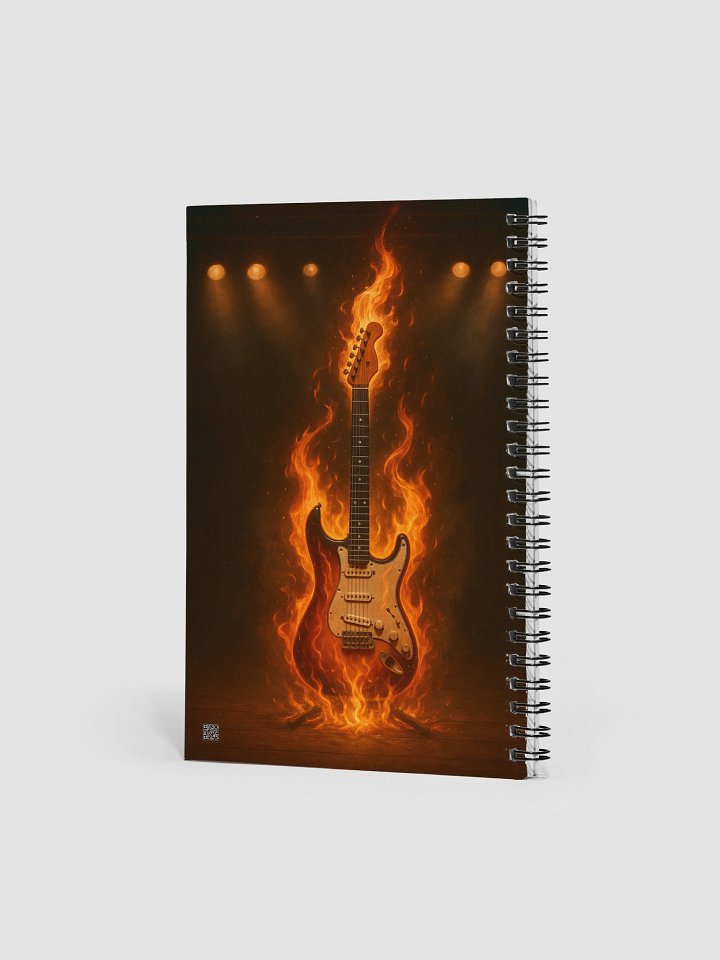 Flaming Guitar Dreams: Roxie Rose Spiral Notebook product image (2)