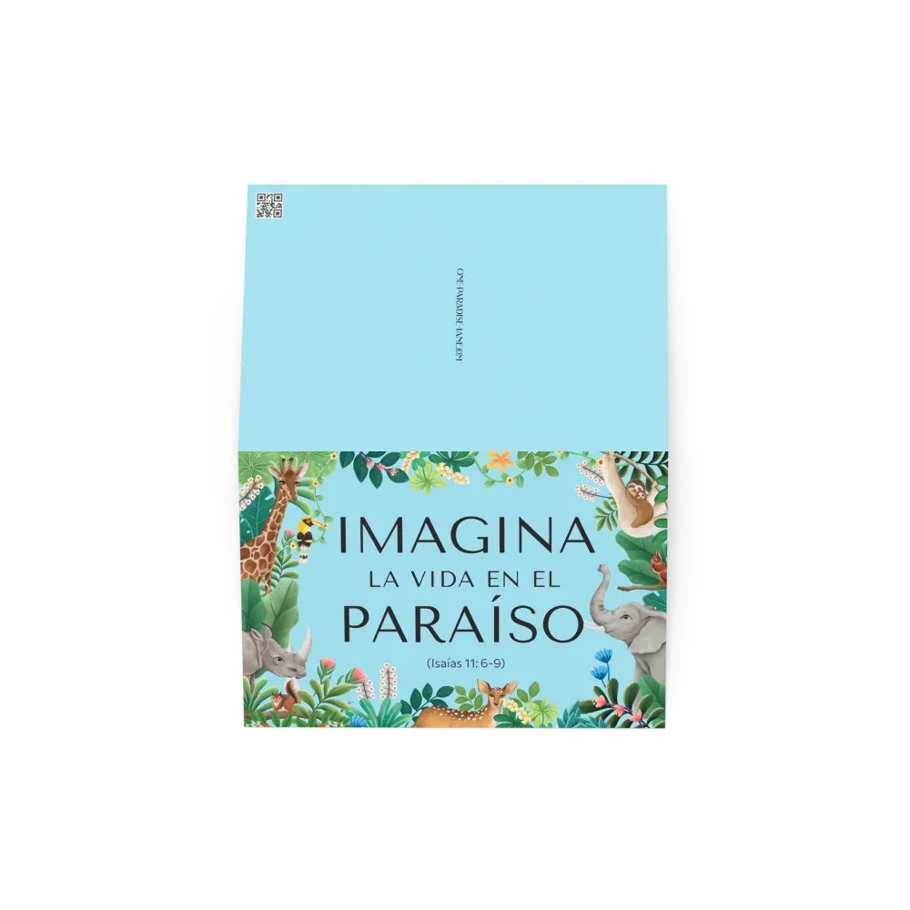 'Imagina la Vida en el Paraíso' Greeting Card product image (8)